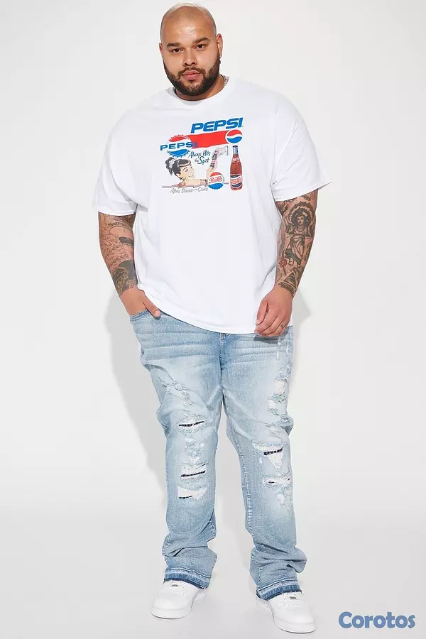 ropa para hombre - Pantalón de Mezclilla Acampanado
Undercover Slim Stacked - Deslavado Medio -Azul 2