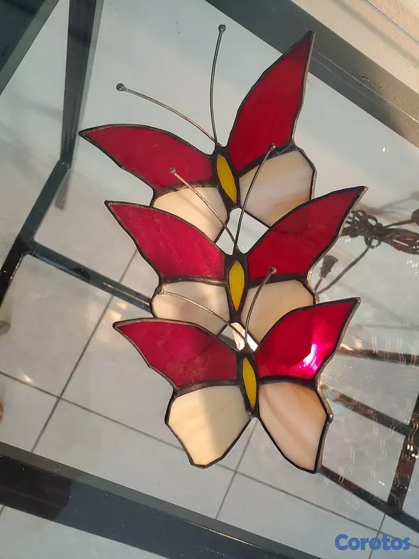 decoración y accesorios - Mariposas en vitral 3