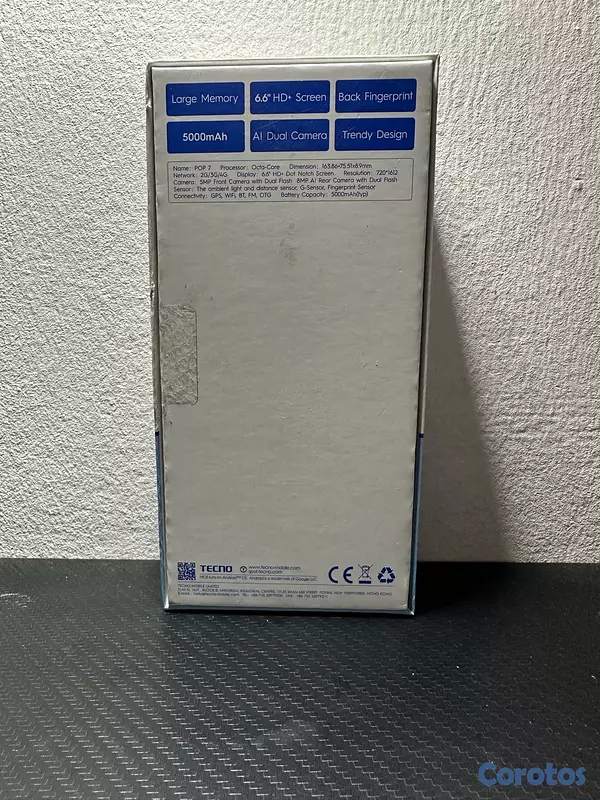 celulares y tabletas - Tecno Pop 7 2
