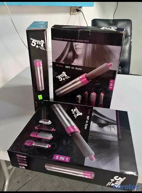 salud y belleza - (Envío gratis),cepillo 5 en 1, alisador y rizador. (pago contra entrega)  2