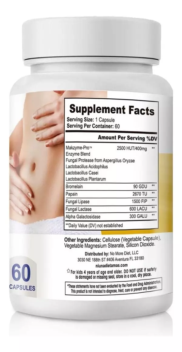 Salud y Equipamiento Médico - Enzimas Digestivas + Probiotico - - Unidad A $4115 3