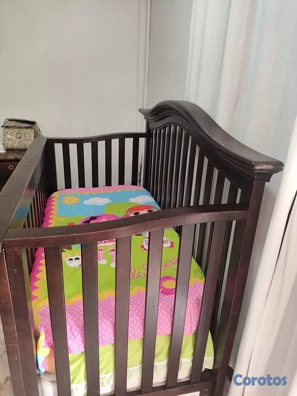 muebles - Cuna para niños de 0 hasta 7 años madera caoba precio negociable  5
