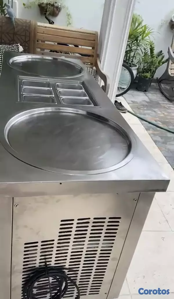 equipos profesionales - ROLLED ICE CREAM, Máquina de helado tailandés 3