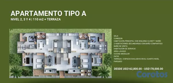 apartamentos - Apartamento en venta en Arroyo Hondo 7