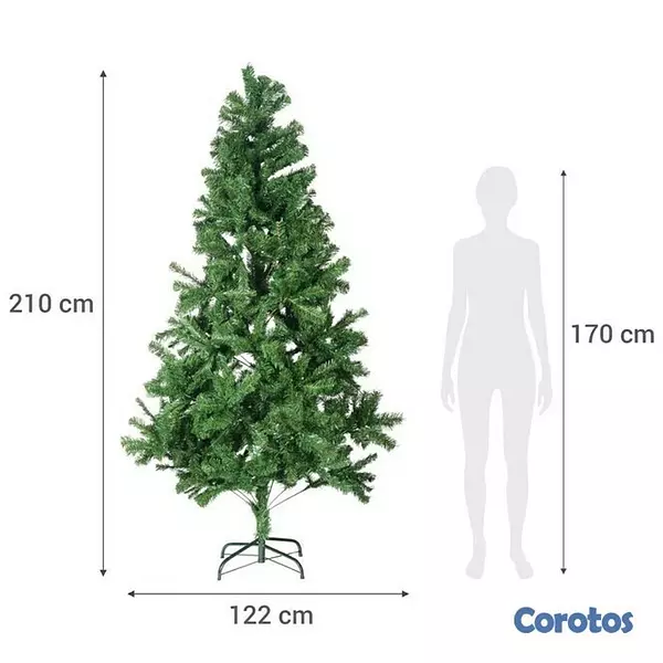 decoración y accesorios - Arbol de navidad tupido 210 cm 7 pies 5