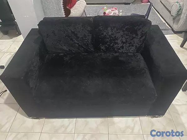 muebles y colchones - mueble y mesa de comedor Con las 4 sillas forradas en tela  2