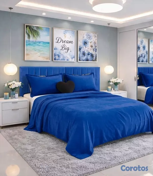 muebles y colchones - juego de frisas suave para cama de 60 
 8