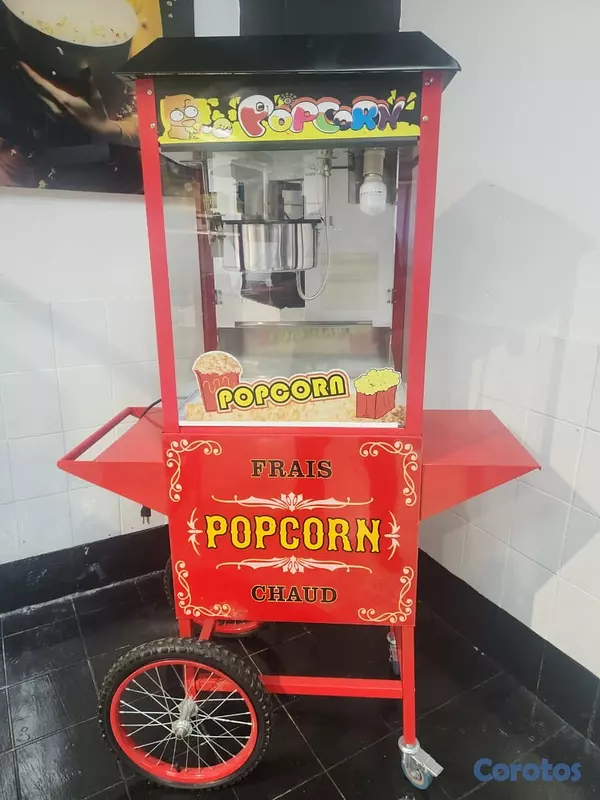 equipos profesionales - Maquina automatica de palomitas de maiz con carrit 6