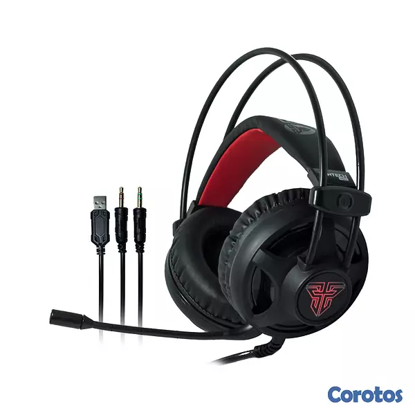 camaras y audio - Audifonos con Microfono Fantech Gaming Red Iluminacion HG13 2