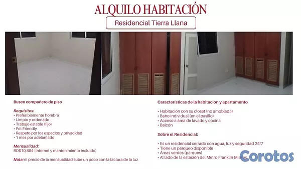 apartamentos - Alquilo Apartamento/Compañero de piso 2