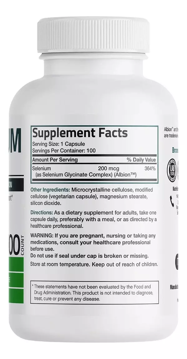 Salud y Equipamiento Médico - Selenio 200 Mcg  100 Capsulas 2