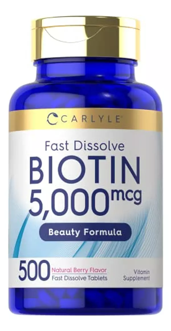 Salud y Equipamiento Médico - Biotina 5000mcg Carlyle 2