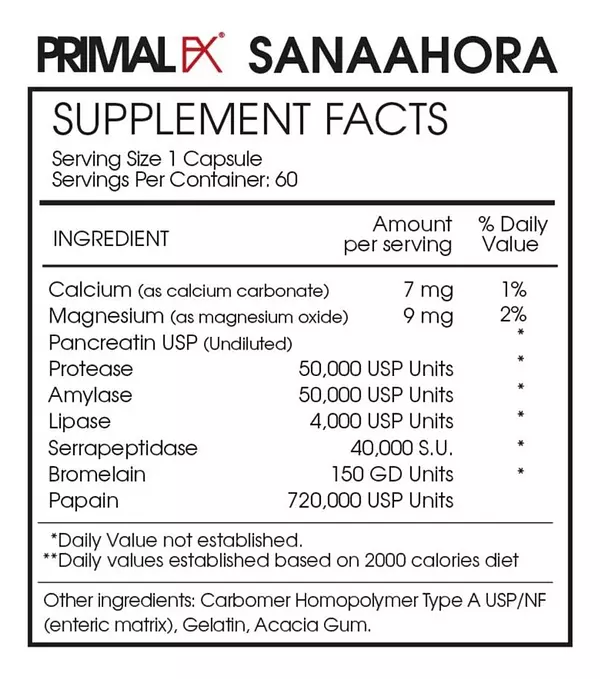 Salud y Equipamiento Médico - Enzimas 60 Cap Primalfx 2
