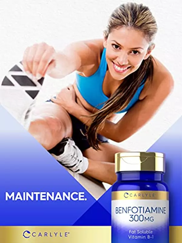 Salud y Equipamiento Médico - Benfotiamina 300mg 90 Capsulas | Vitamina B1 | Promueve El A 6