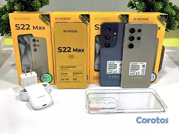 celulares y tabletas -  M-HORSE S22 MAX DE 128GB 8GB RAM CON AUDIFONOS