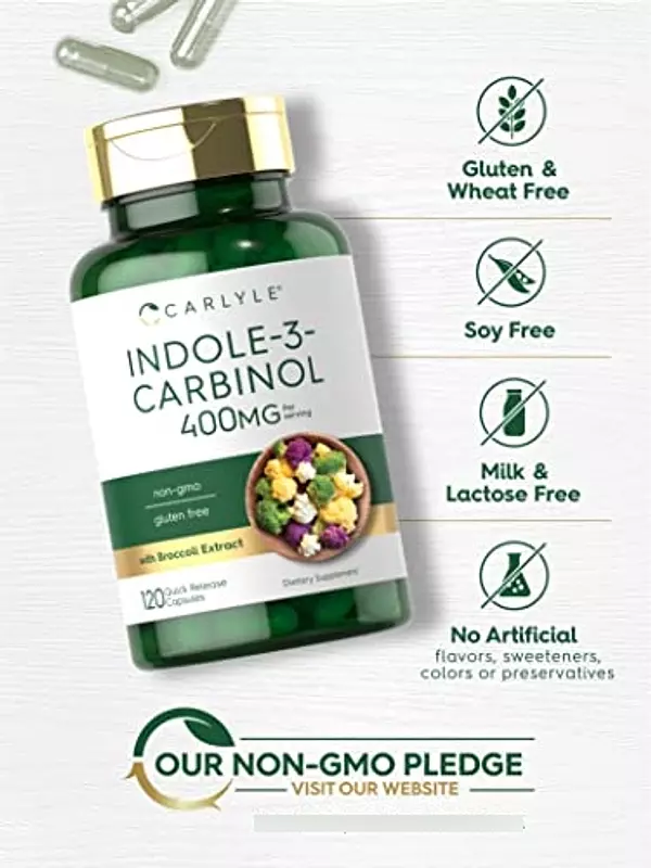 Salud y Equipamiento Médico - Indol-3-carbinol (i3c) 400 Mg 120 Cap Carlyle 5