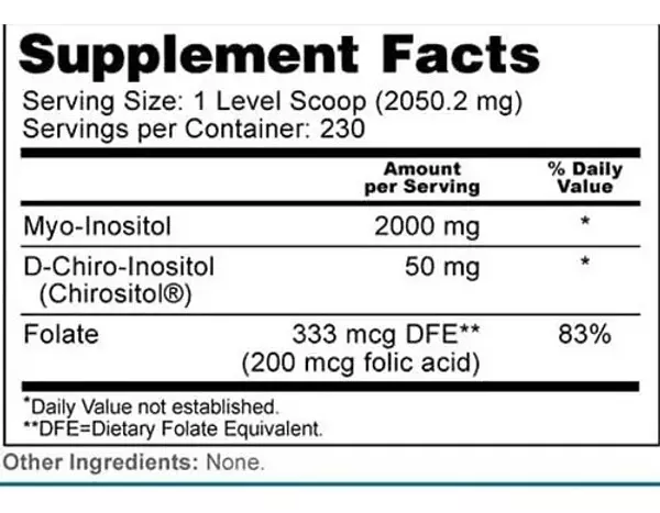 Salud y Equipamiento Médico - Inositol 471 Gramos - Zazzee 2