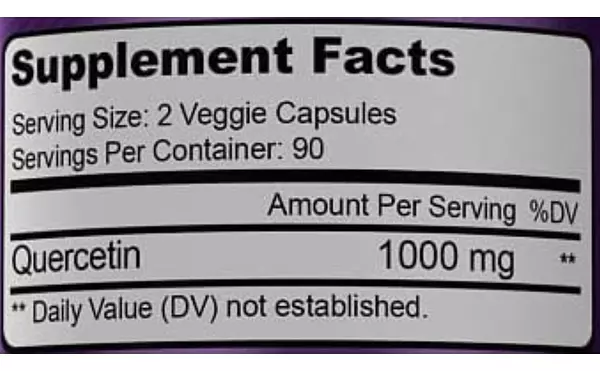 Salud y Equipamiento Médico - Quercetina 1000mg 180 Cápsulas - U - Unidad A $1305 2