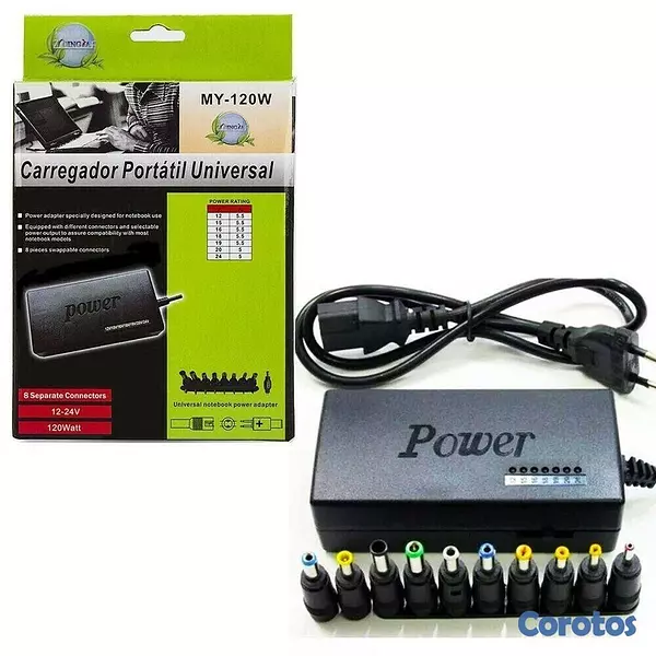 computadoras y laptops - CARGADOR UNIVERSAL PARA LAPTOP DE  REPUBLICA DIGITAL 96w 3
