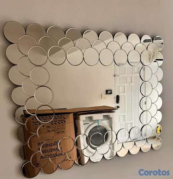 decoración y accesorios - Espejo decorativo moderno con diseño de círculos