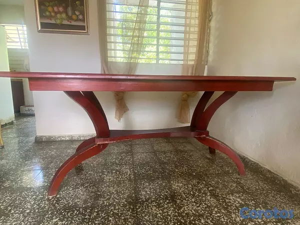 muebles y colchones - Mesa de comedor en Caoba  2
