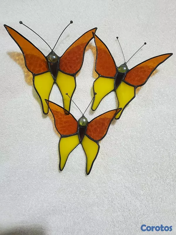 decoración y accesorios - Mariposas en vitral 5