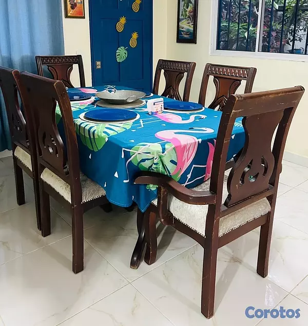 muebles y colchones - juego de comedor en caoba. 3