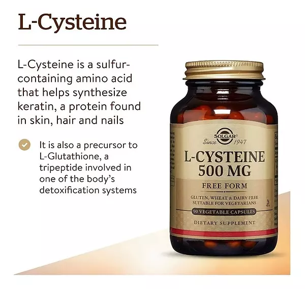 Salud y Equipamiento Médico - L-cysteine 500 Mg Solgar, 90 Cápsulas Vegetales 5