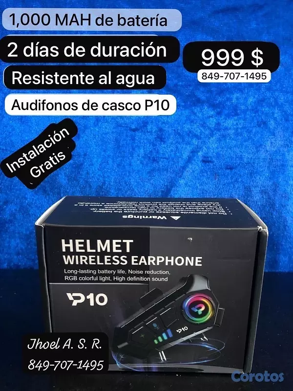 accesorios para electronica - Audifonos para casco de motocicletas  2