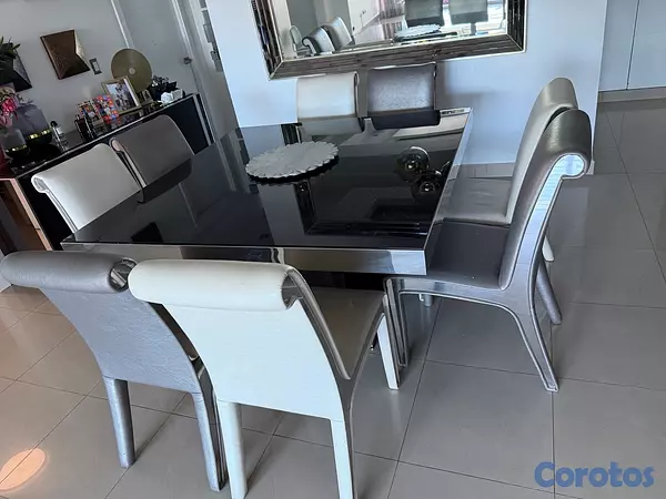 decoración y accesorios - comedor, sillas, lamparas, credenza y espejo 8
