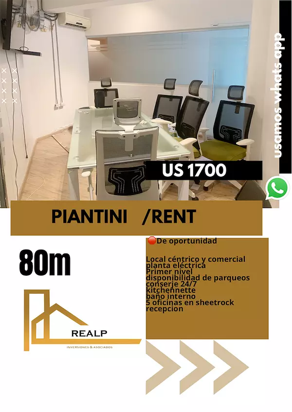 oficinas y locales comerciales - Local en Piantini primer nivel  1