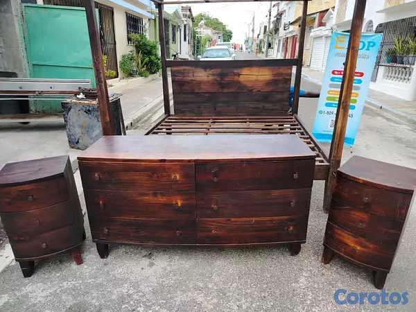 muebles y colchones - juego de cama King dosel o canopy  5