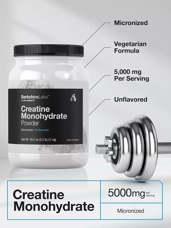 Salud y Equipamiento Médico - Monohidrato De Creatina En Polvo 35.2 Onz Horbaach 5