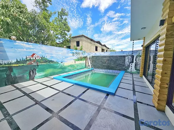 casas vacacionales y villas - Villa en Venta en Jarabacoa cerca del campo de gol 8