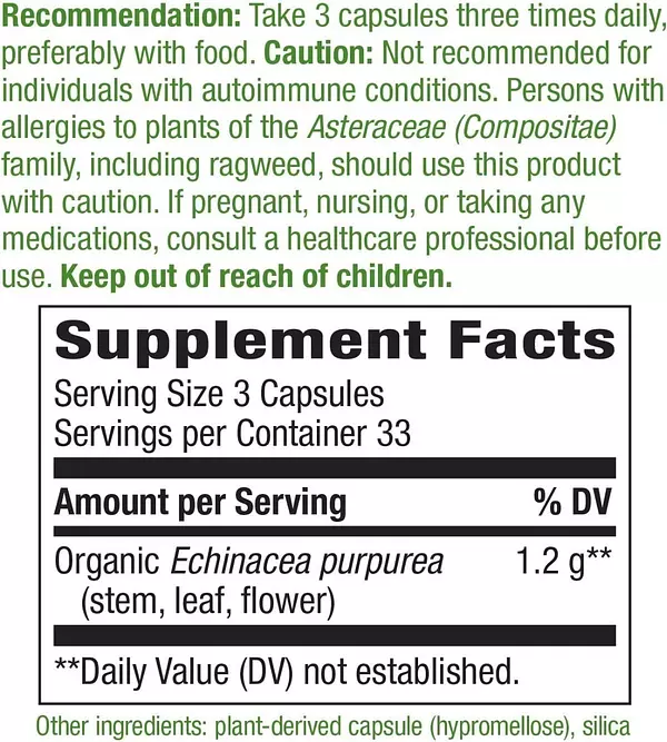 Salud y Equipamiento Médico - Equinacea 1200 Mg NatureS Way 2