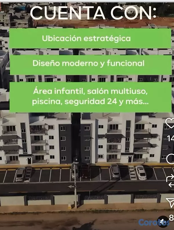 apartamentos - Apartamento NUEVO en  San Isidro - 3hab 2 parqueos 2
