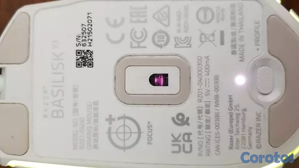 otros electronicos - Mouse gamer Razer Basilisk V3 blanco RGB 7
