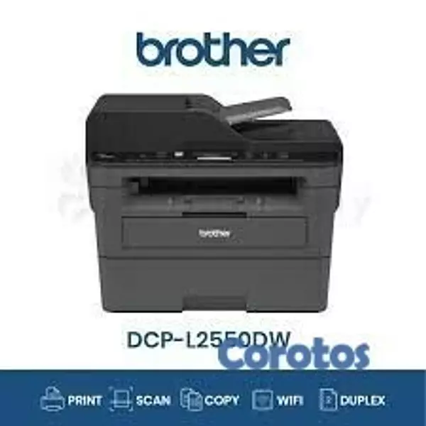 impresoras y scanners - MULTIFUNCION  BROTHER LASER DCPL2550DW B/W,  ESCANER, COPIADORA, IMPRESORA, DUP 1