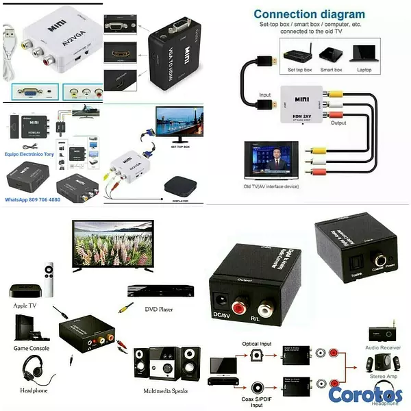 otros electronicos - Convertidores para TV y convertidor de Audio digital óptico a análogo 2