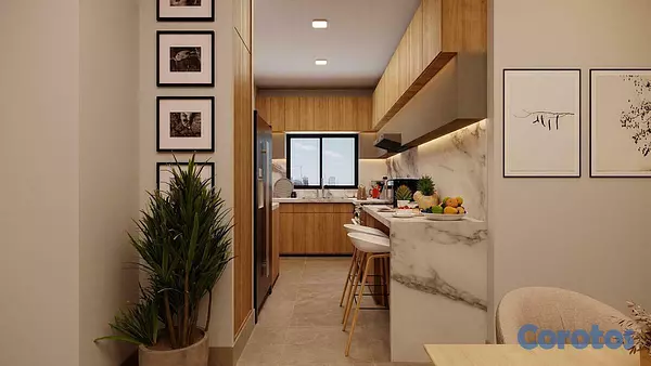 apartamentos - Venta Apartamento en construcción 4to piso 2hbs-1baño-1 Parqueo. Mirador Sur 4