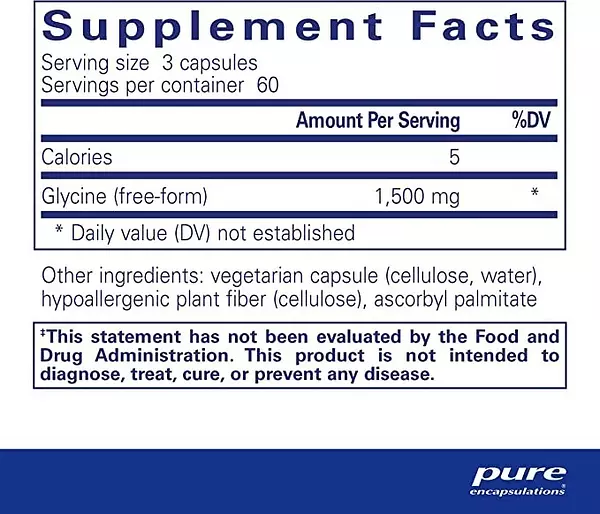 Salud y Equipamiento Médico - Glicina 1500 Mg - 180 Capsulas 2