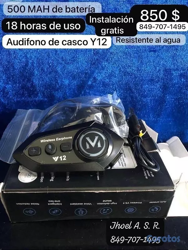 accesorios para electronica - Audifonos para casco de motocicletas  3