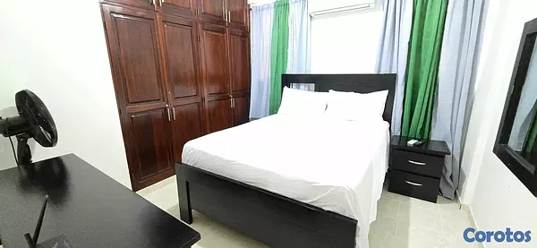apartamentos - 3ER PISO AMUEBLADO EN VILLA MARIA ATRAS DE HOMS SANTIAGO  3