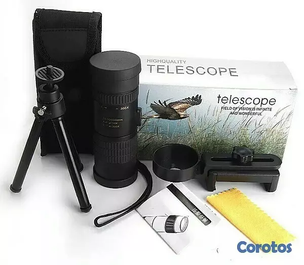 equipos profesionales - Telescopio Monocular 4con Soporte para Telefono Inteligente rapido 4