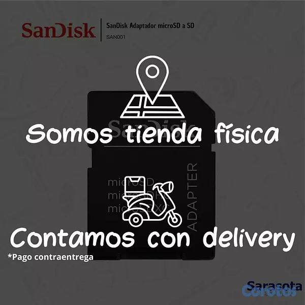accesorios para electronica - SanDisk Adaptador microSD a SD 3