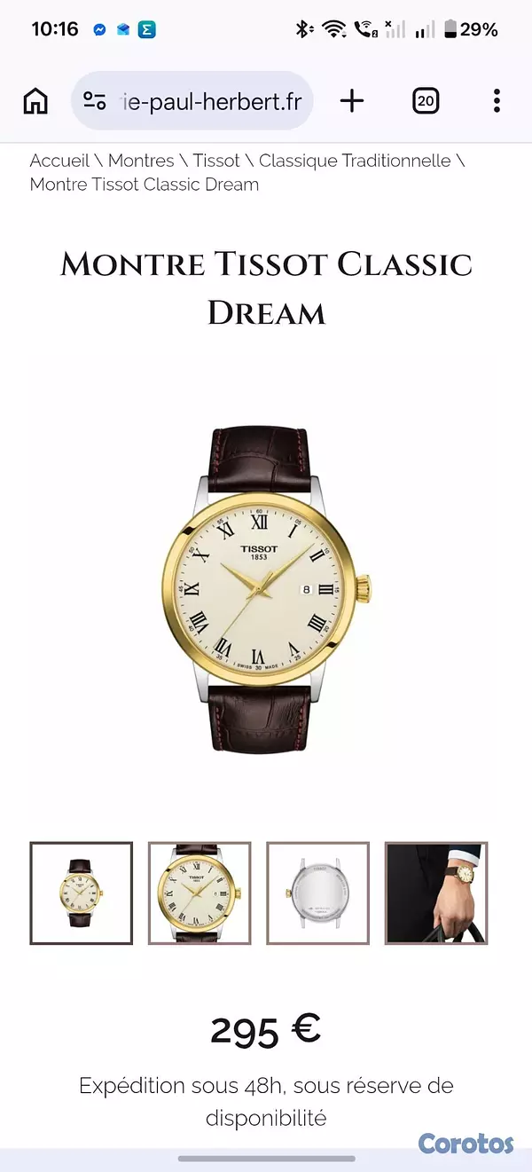 joyas, relojes y accesorios - Reloj Tissot Classic Dream 10