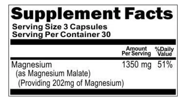 Salud y Equipamiento Médico - Malato De Magnesio  1350mg Vita 2