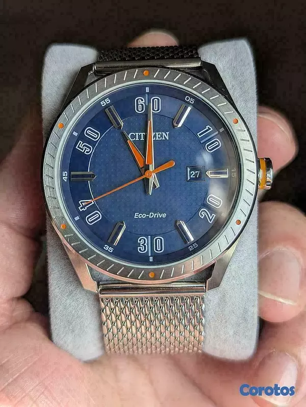 joyas, relojes y accesorios - Reloj de pulsera Eco-Drive BM6990_55L Blue Dial 7