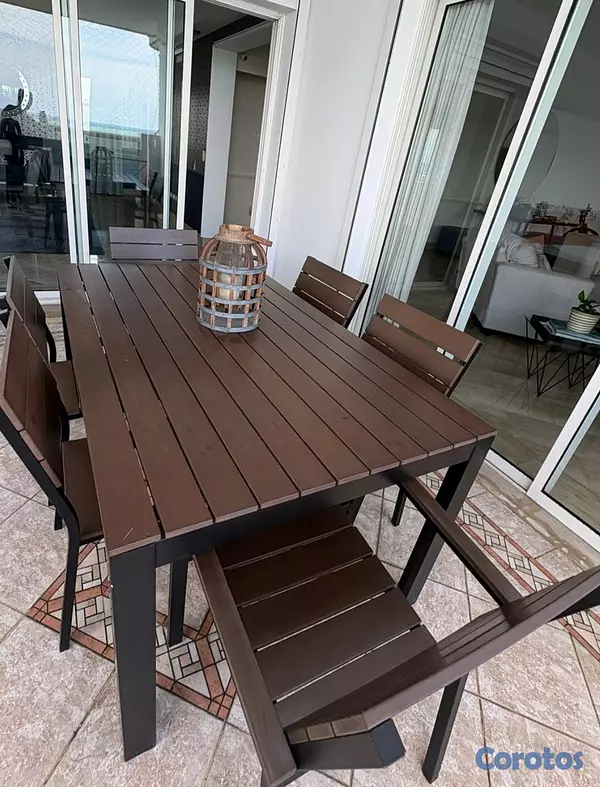 herramientas, jardines y exterior - 2 juego de  comedor de  terraza  o patio  6 sillas 6