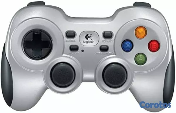 computadoras y laptops - GAMEPAD LOGITECH F710 2.4 GHZ WIRELESS, VIBRATION ON/OFF BUTTON, 2 AA BATTERIES. 3